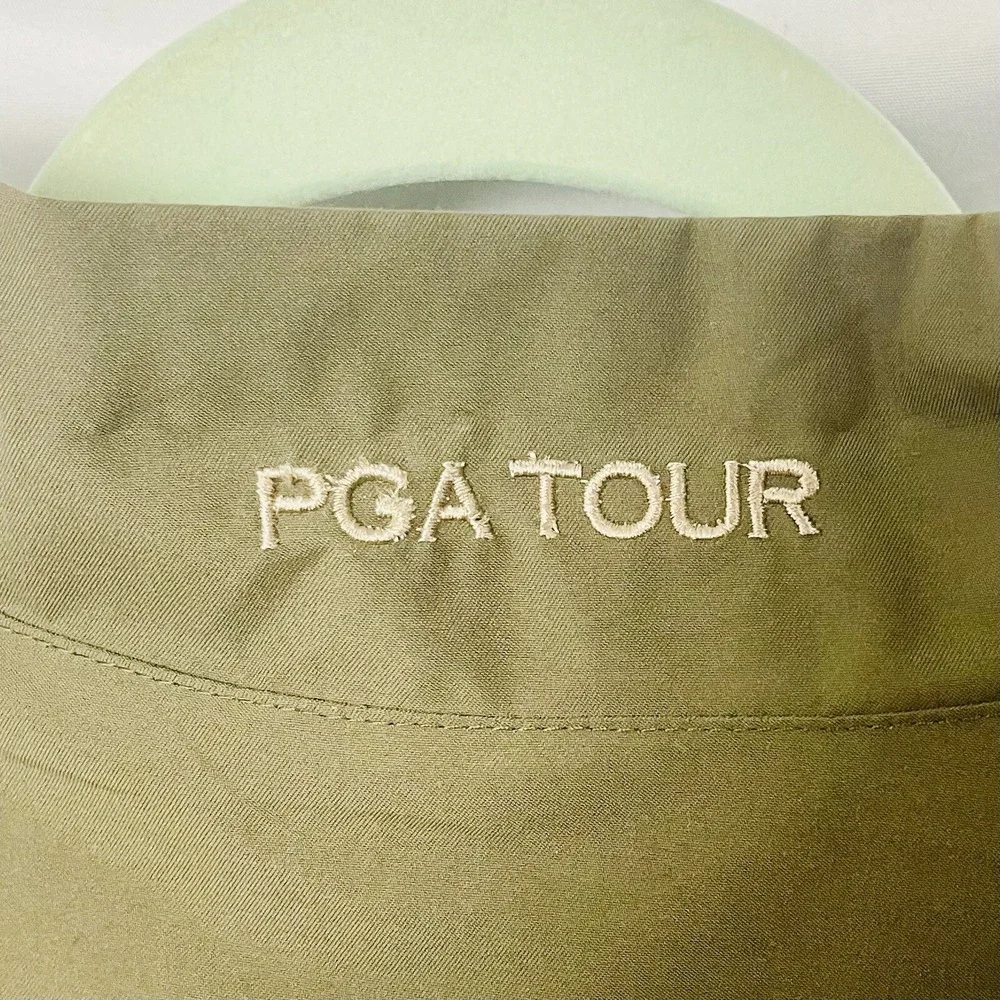 PGA Tour 1/4 Zip Vest Men's XL Olive Green The Tour Championship VTG 2001